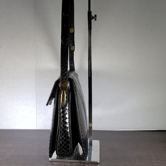 Corrado Maretto  Black Leather Handbag MADE IN ITALY with Dustbag - Picture 6 of 10